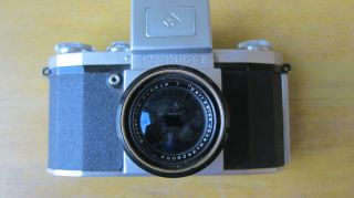 Vintage (1949) Praktica 35mm Camera With Karl Zeiss Jena Biotar 1:2 F=5