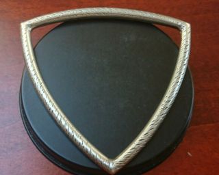 Denmark Vintage Modernist Sterling Silver Triangle Bracelet Bangle Heavy Unique