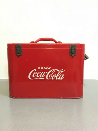 Vintage Coca - Cola Airline Cooler,  Vibrant Paint,