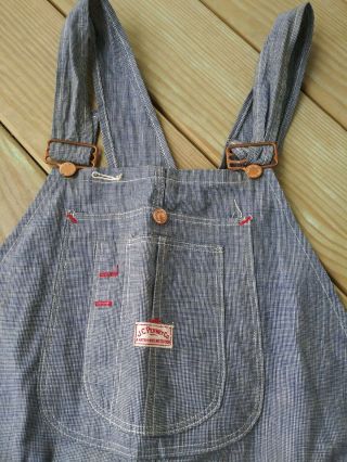 VTG JC Penney Overalls Union Made USA 40 x 32 2