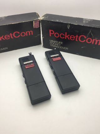 Cb Radios Walkie Talkies Retro Miniture By Pocketcom Vintage Mod Pocket