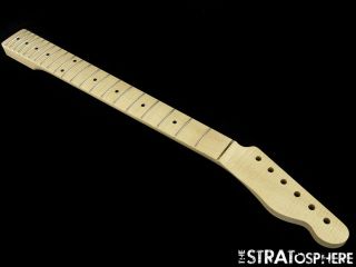 Fender Lic Wd Telecaster Tele Replacement Neck Aaa Flame Maple Vintage 21