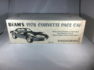 Vintage Jim Beam 1978 Corvette Pace Car Decanter -