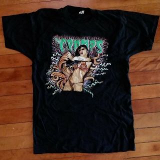 ✰ Real Vintage The Cramps 1999 Tour Concert T - Shirt Size Large Screen Star Tag ✰