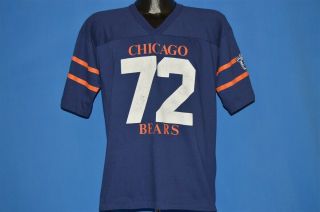 vtg 80s CHICAGO BEARS WILLIAM REFRIGERATOR PERRY 72 NFL JERSEY BLUE t - shirt L 2