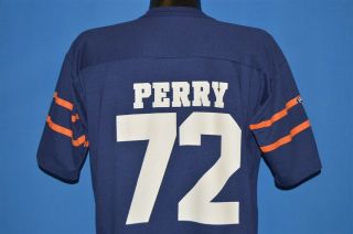 vtg 80s CHICAGO BEARS WILLIAM REFRIGERATOR PERRY 72 NFL JERSEY BLUE t - shirt L 4
