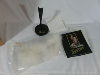 1990 Mattel Bob Mackie Gold Barbie in the package paperwork 6