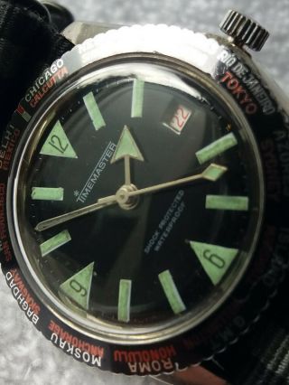 Vintage Timemaster World Time Divers Watch