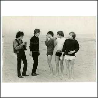 The Rolling Stones 1964 Malibu Beach Vintage Photograph (uk)