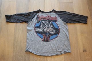 Vintage 1984 Judas Priest Defenders Of The Faith Tour Tee Medium Vtg 80s T - Shirt