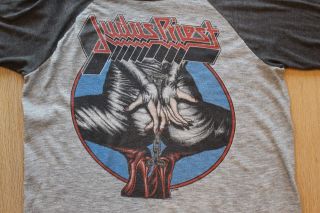 Vintage 1984 Judas Priest Defenders of the Faith Tour Tee Medium VTG 80s T - shirt 2