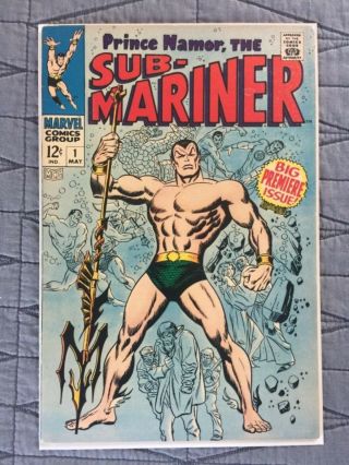 Rare 1968 Silver Age Sub - Mariner 1 Key 1st Issue Complete Higher Grade