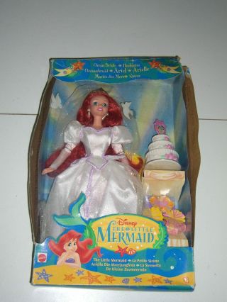 Vintage Disney Ocean Bride Ariel The Little Mermaid 1997 18628 Mib
