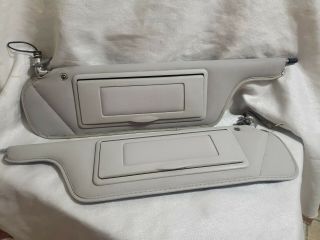 Oem Vintage 1974 - 1979 Lincoln Mark And Continental Dove Gray Sun Visors
