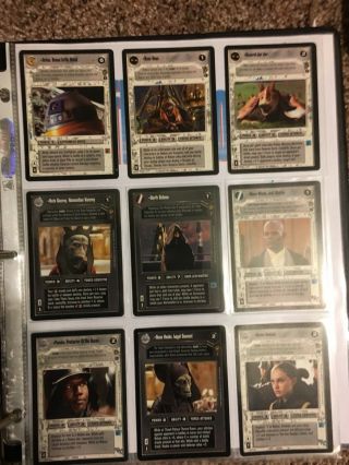 Star Wars Ccg Theed Palace Complete Set Plus 9 Ai M/nm Rare