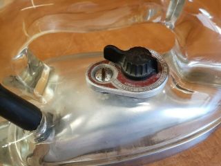 WWII Glass Iron VERY RARE Clear Saunders Model 1038 Pirex Glass 3