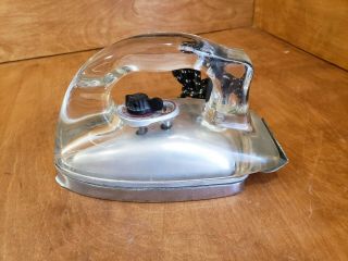 WWII Glass Iron VERY RARE Clear Saunders Model 1038 Pirex Glass 5