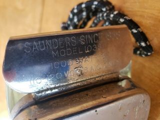 WWII Glass Iron VERY RARE Clear Saunders Model 1038 Pirex Glass 8