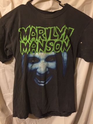 1994 Vintage Marilyn Manson Auth.  Winterland T Shirt This Is Your World Size Xl