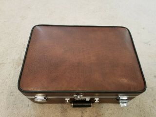 Vintage Platt Cases For Business & Industry Leather Tool Case Rare 1980s