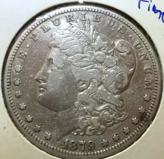 1879 Cc Silver Morgan Dollar/ Rare Mint/ Fine