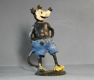 Stoddart Very Rare Pre - War (1932) Lead Disney Mickey Mouse (blue Pants).