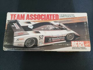 Team Associated 1/12 Scale Rc12l 4301/vintage/nib,  Bonus Aluminum Motor Mount