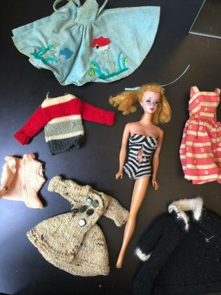 Vintage Barbie 4 Blonde Ponytail Barbie 850 Tm Body 1960