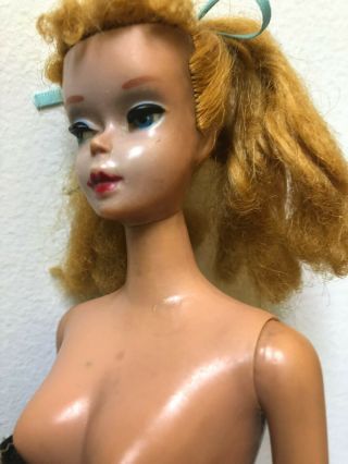 Vintage Barbie 4 Blonde Ponytail Barbie 850 TM Body 1960 3