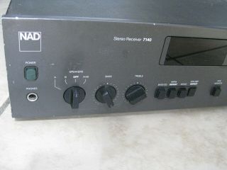 Vintage NAD 7140 Stereo AM/FM Amplifier Receiver USA/UK/JAPAN 8