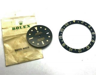 ROLEX GMT MASTER REF.  1675 VINTAGE WATCH FADED DIAL AND BEZEL INSERT BLACK 2