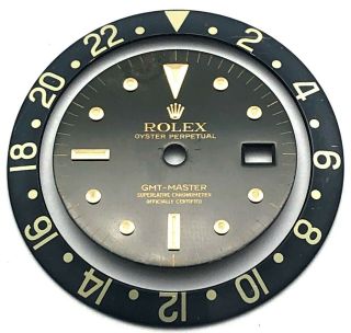 ROLEX GMT MASTER REF.  1675 VINTAGE WATCH FADED DIAL AND BEZEL INSERT BLACK 5