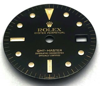 ROLEX GMT MASTER REF.  1675 VINTAGE WATCH FADED DIAL AND BEZEL INSERT BLACK 7