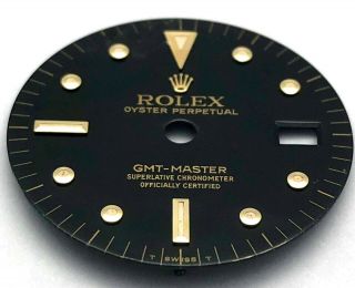 ROLEX GMT MASTER REF.  1675 VINTAGE WATCH FADED DIAL AND BEZEL INSERT BLACK 8