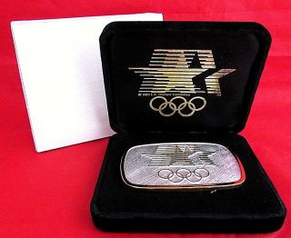 Vintage Belt Buckle La Olympic Games 1984 Olympic Organizing Committee 1980 Rare