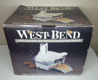 Vintage 1991 West Bend Chip Factory Automatic Potato Chip Maker Machine 6013