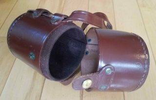 Curta Mechanical Calculator LEATHER CASE in vintage 3
