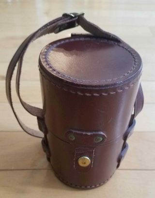 Curta Mechanical Calculator LEATHER CASE in vintage 6