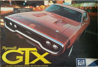 Vintage Mpc 1971 Plymouth Gtx Annual Model Car Rare Mopar