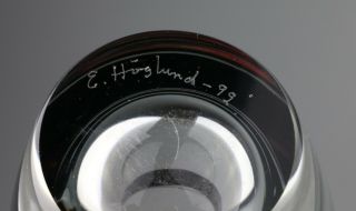 Erik Höglund - VERY RARE GLASS HEAD SCULPTURE - SIGNED 6