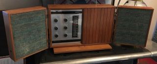 Vintage Mid Century General Electric Stereophonic Tube T1000 - C Table Radio Ge