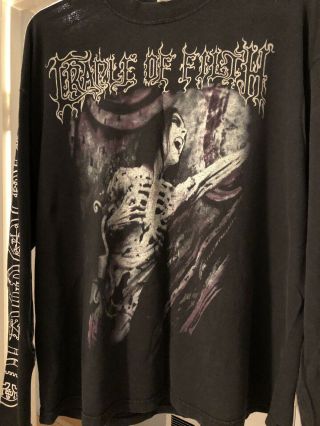 Cradle Of Filth Vintage Total Darkness Long Sleeve Shirt Xl Metal 2