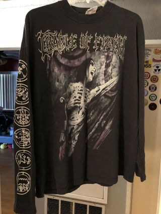 Cradle Of Filth Vintage Total Darkness Long Sleeve Shirt Xl Metal 7