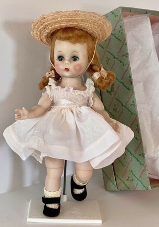 Vintage Madame Alexander Kin’s Bkw Wendy Doll In Dress With Tag & Box