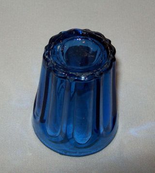Antique Vtg 19th C 1840 ' s Cobalt Blue Paneled Shot Glass Small Tumbler 4