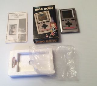 King Kong,  Tandy Vintage Electronic Lcd Handheld Game,  1984,  Rare And Cib