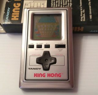 KING KONG,  Tandy Vintage Electronic LCD Handheld Game,  1984,  Rare and CIB 4