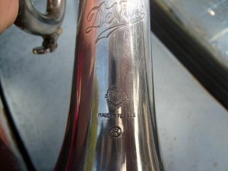 Vintage 1960 ' s Henri Selmer Paris DeVille Silver Bb Trumpet w/ Case & Mouthpiece 2