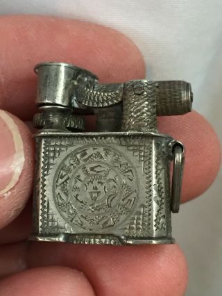 2 Miniature Vintage Sterling Silver Lift Arm Pocket Lighters 7