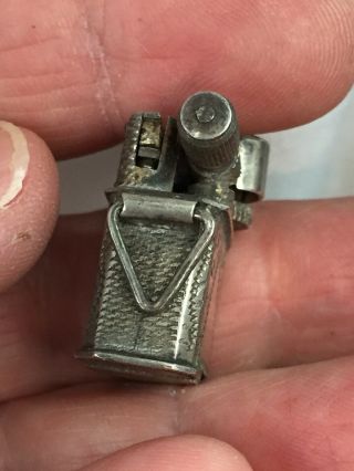 2 Miniature Vintage Sterling Silver Lift Arm Pocket Lighters 8